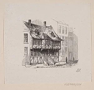 Illustration til "Det Gamle Huus" i H.C. Andersen, "Eventyr og Historier", Bind 2 by H.P. Hansen