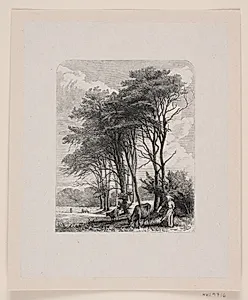 Illustration til digt af Chr. Ricardt, "I vinden" by Waldemar Bøhme
