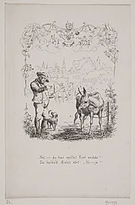 Illustration til digt af Erik Bøgh