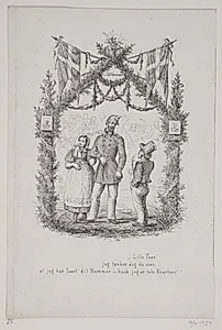 Illustration til digt af Erik Bøgh by Carl Bøgh