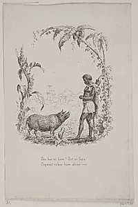 Illustration til digt af Erik Bøgh