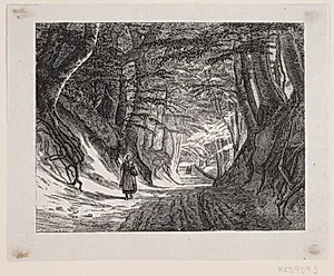 Illustration til Digt af J. Krohn by F. Hendriksen