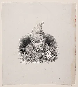 Illustration til" En Aftenstund i et Proprietærkjøkken" by Ubekendt