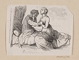 Illustration til "En Historie" i H.C. Andersen, "Eventyr og Historier", Bind 2 by H.P. Hansen