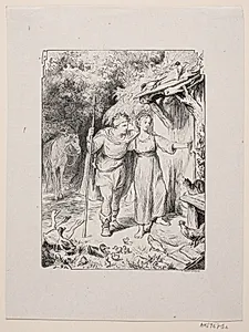 Illustration til "En moders barndomserindringer" by F. Hendriksen