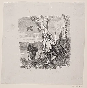 Illustration til eventyret "En Tiurleg i Holleia" by Ubekendt