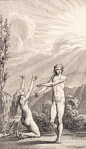 Illustration til Ewalds "Adam og Eva". II by J.F. Clemens