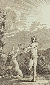 Illustration til Ewalds "Adam og Eva". II by J.F. Clemens