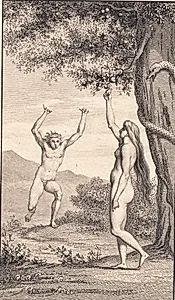 Illustration til Ewalds "Adam og Eva". III by J.F. Clemens