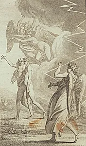 Illustration til Ewalds "Adam og Eva". V by J.F. Clemens
