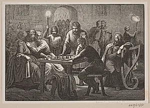 Illustration til Fabricius' Danmarks historie by H.C. Henneberg