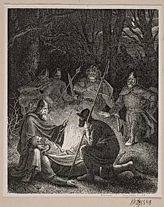 Illustration til Fabricius' Danmarks historie by H.C. Henneberg