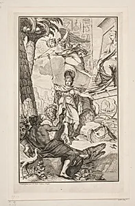 Illustration til Frederik Lodvig Norden, "Voyage d'Egypte et de Nubie", København 1755