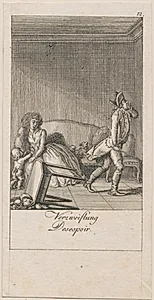 Illustration til giftermålets årsager og følger (Verzweiflung Desespoir)