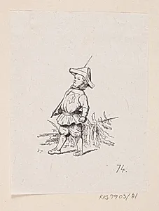 Illustration til "Grantræet" i H.C. Andersen, "Eventyr og Historier", Bind 1 by H.P. Hansen