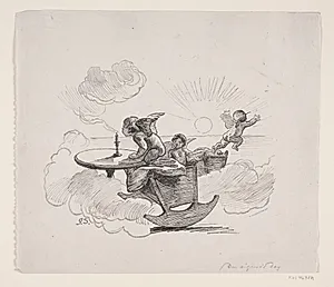 Illustration til Grundtvig: "Den signede dag" by Ubekendt