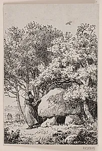 Illustration til "Gudruns Hævn" i Gæa, Æsthetisk Aarbog, 1845