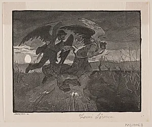 Illustration til H. C. Andersen: "Rejsekammeraten"