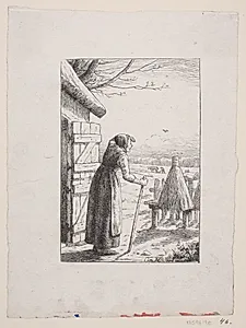 Illustration til H. Drachmann, "Marts" by Ubekendt