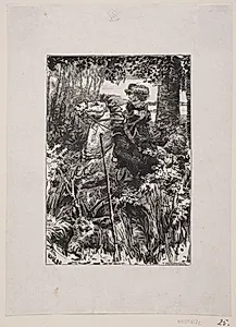 Illustration til H. Drachmanns digt "September" by Ubekendt