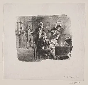 Illustration til H. Hertz: "Spadsereturen"