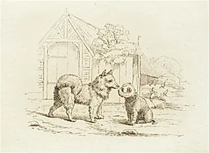 Illustration til "Halvhundrede Fabler for Børn" af Hey by Martinus Rørbye