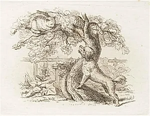 Illustration til "Halvhundrede Fabler for Børn" af Hey by Martinus Rørbye