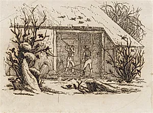 Illustration til "Halvhundrede Fabler for Børn" af Hey by Martinus Rørbye