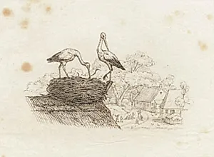 Illustration til "Halvhundrede Fabler for Børn" af Hey by Martinus Rørbye