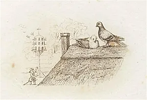 Illustration til "Halvhundrede Fabler for Børn" af Hey by Martinus Rørbye