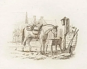 Illustration til "Halvhundrede Fabler for Børn" af Hey by Martinus Rørbye