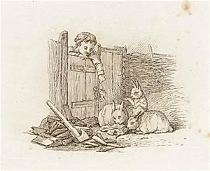 Illustration til "Halvhundrede Fabler for Børn" af Hey by Martinus Rørbye