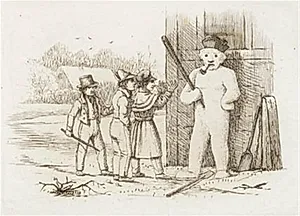 Illustration til "Halvhundrede Fabler for Børn" af Hey by Martinus Rørbye