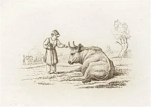 Illustration til "Halvhundrede Fabler for Børn" af Hey by Martinus Rørbye