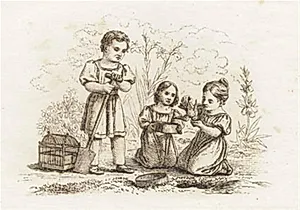 Illustration til "Halvhundrede Fabler for Børn" af Hey by Martinus Rørbye