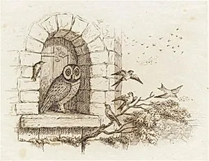 Illustration til "Halvhundrede Fabler for Børn" af Hey by Martinus Rørbye