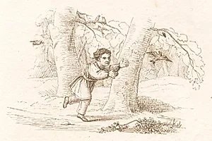 Illustration til "Halvhundrede Fabler for Børn" af Hey by Martinus Rørbye