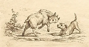 Illustration til "Halvhundrede Fabler for Børn" af Hey by Martinus Rørbye
