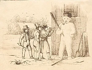 Illustration til "Halvhundrede Fabler for Børn" af Hey by Martinus Rørbye
