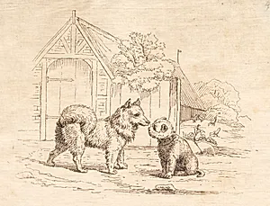 Illustration til "Halvhundrede Fabler for Børn" af Hey by Martinus Rørbye