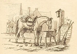 Illustration til "Halvhundrede Fabler for Børn" af Hey by Martinus Rørbye