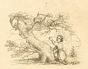 Illustration til "Halvhundrede Fabler for Børn" af Hey by Martinus Rørbye