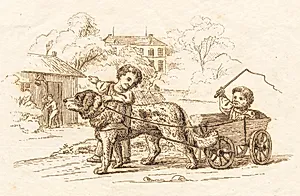 Illustration til "Halvhundrede Fabler for Børn" af Hey by Martinus Rørbye