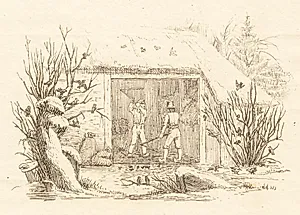 Illustration til "Halvhundrede Fabler for Børn" af Hey by Martinus Rørbye