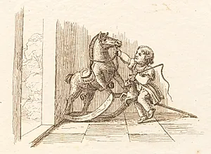Illustration til "Halvhundrede Fabler for Børn" af Hey by Martinus Rørbye