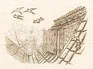 Illustration til "Halvhundrede Fabler for Børn" af Hey by Martinus Rørbye
