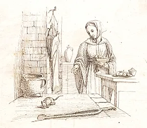 Illustration til "Halvhundrede Fabler for Børn" af Hey by Martinus Rørbye
