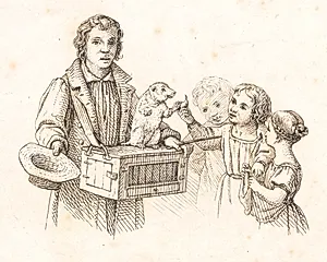 Illustration til "Halvhundrede Fabler for Børn" af Hey by Martinus Rørbye