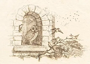 Illustration til "Halvhundrede Fabler for Børn" af Hey by Martinus Rørbye