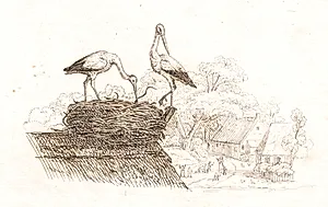 Illustration til "Halvhundrede Fabler for Børn" af Hey by Martinus Rørbye